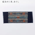 【麻・小巾】藍染めの卓布＜波＞ 小房｜山内武志さん（山内染色工房／アトリエぬいや）