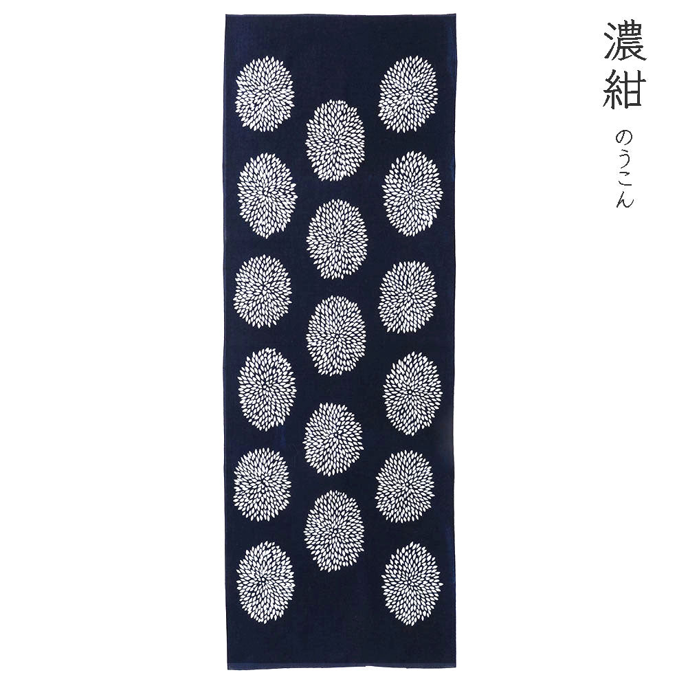 型染めの手ぬぐい＜狢菊（むじなぎく）＞｜作り手 山内武志さん（山内染色工房／アトリエぬいや）【ネコポス対応可】t038