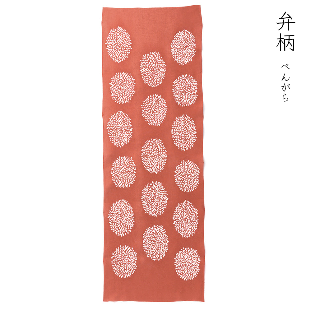 型染めの手ぬぐい＜狢菊（むじなぎく）＞｜作り手 山内武志さん（山内染色工房／アトリエぬいや）【ネコポス対応可】t038