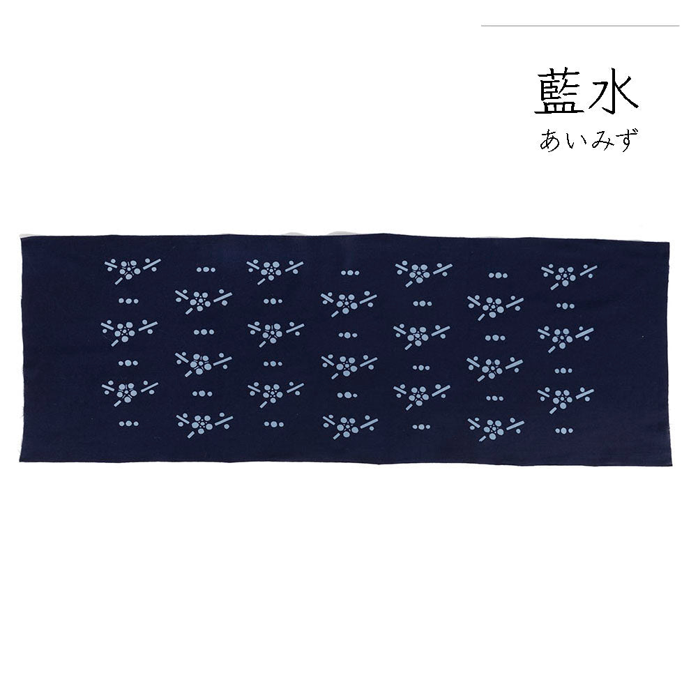 型染めの手ぬぐい＜梅が枝＞｜山内武志さん（山内染色工房・アトリエぬいや）【ネコポス対応可】富士山.民芸.民藝