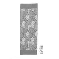 型染めの手ぬぐい ＜狢菊牡丹（むじなきくぼたん）＞ | 山内武志さん（山内染色工房・アトリエぬいや）【ネコポス対応可】