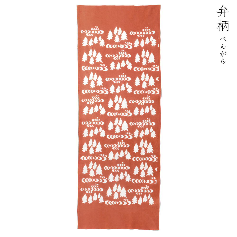 型染めの手ぬぐい ＜森と湖＞｜山内武志さん（山内染色工房・アトリエぬいや）【ネコポス対応可】