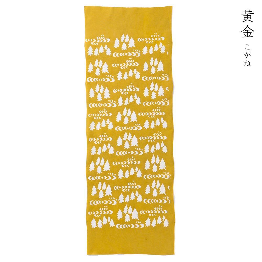 型染めの手ぬぐい ＜森と湖＞｜山内武志さん（山内染色工房・アトリエぬいや）【ネコポス対応可】