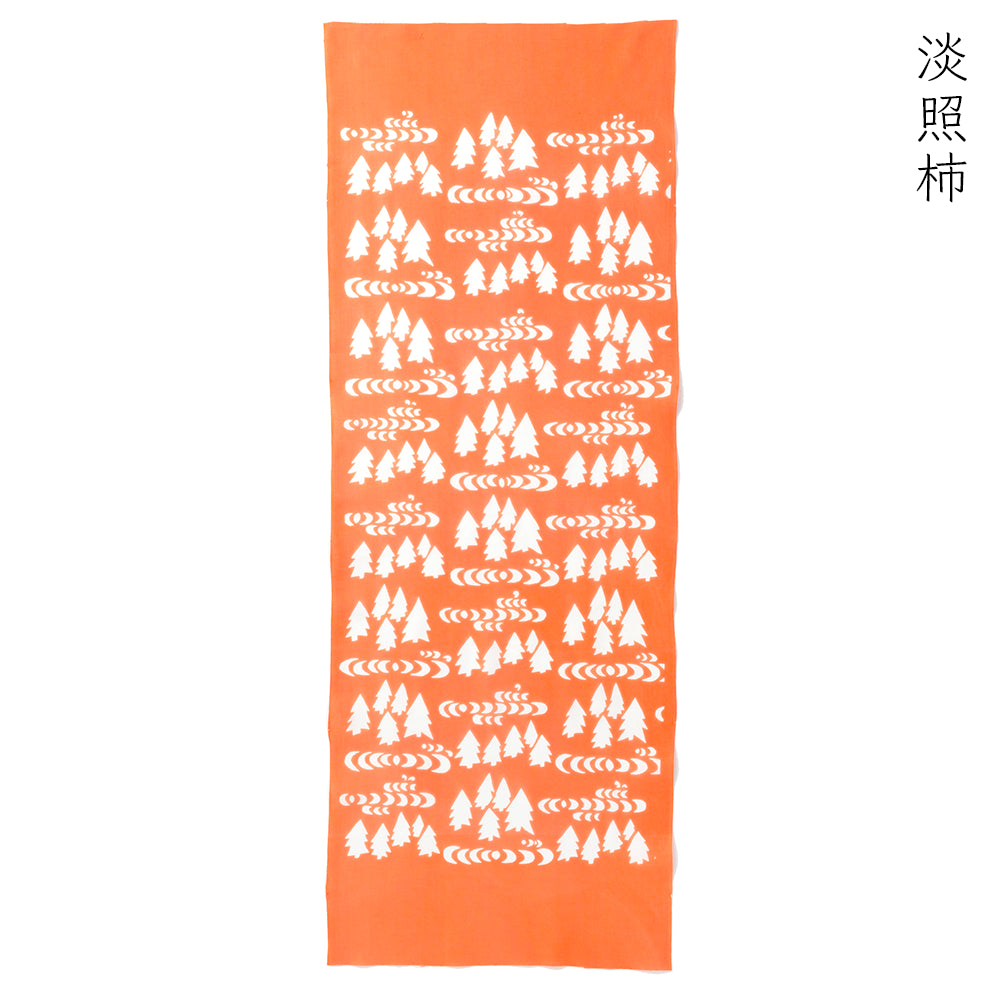 型染めの手ぬぐい ＜森と湖＞｜山内武志さん（山内染色工房・アトリエぬいや）【ネコポス対応可】