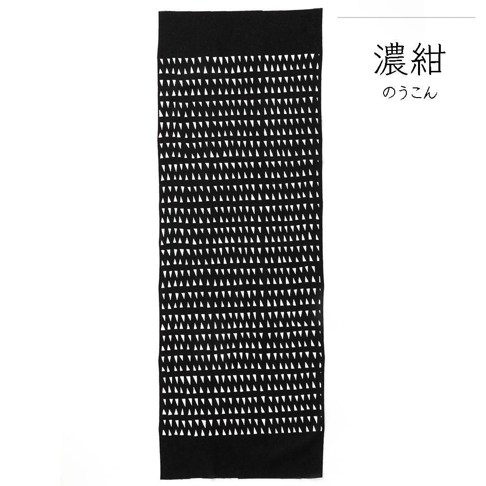 型染めの手ぬぐい ＜ハリネズミ（飛び鉋）＞ ｜山内武志さん（山内染色