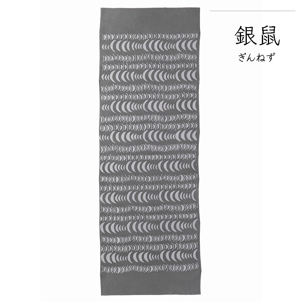 型染めの手ぬぐい＜波紋（三日月）＞｜山内武志さん（山内染色工房・アトリエぬいや）【ネコポス対応可】