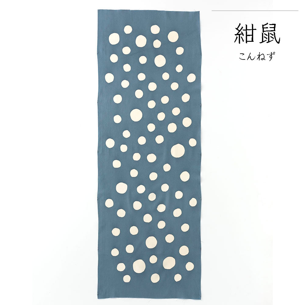型染めの手ぬぐい＜水玉・大＞｜山内武志さん（山内染色工房／アトリエぬいや）【ネコポス対応可】手拭い.ハンカチ,民藝,芹沢けい介