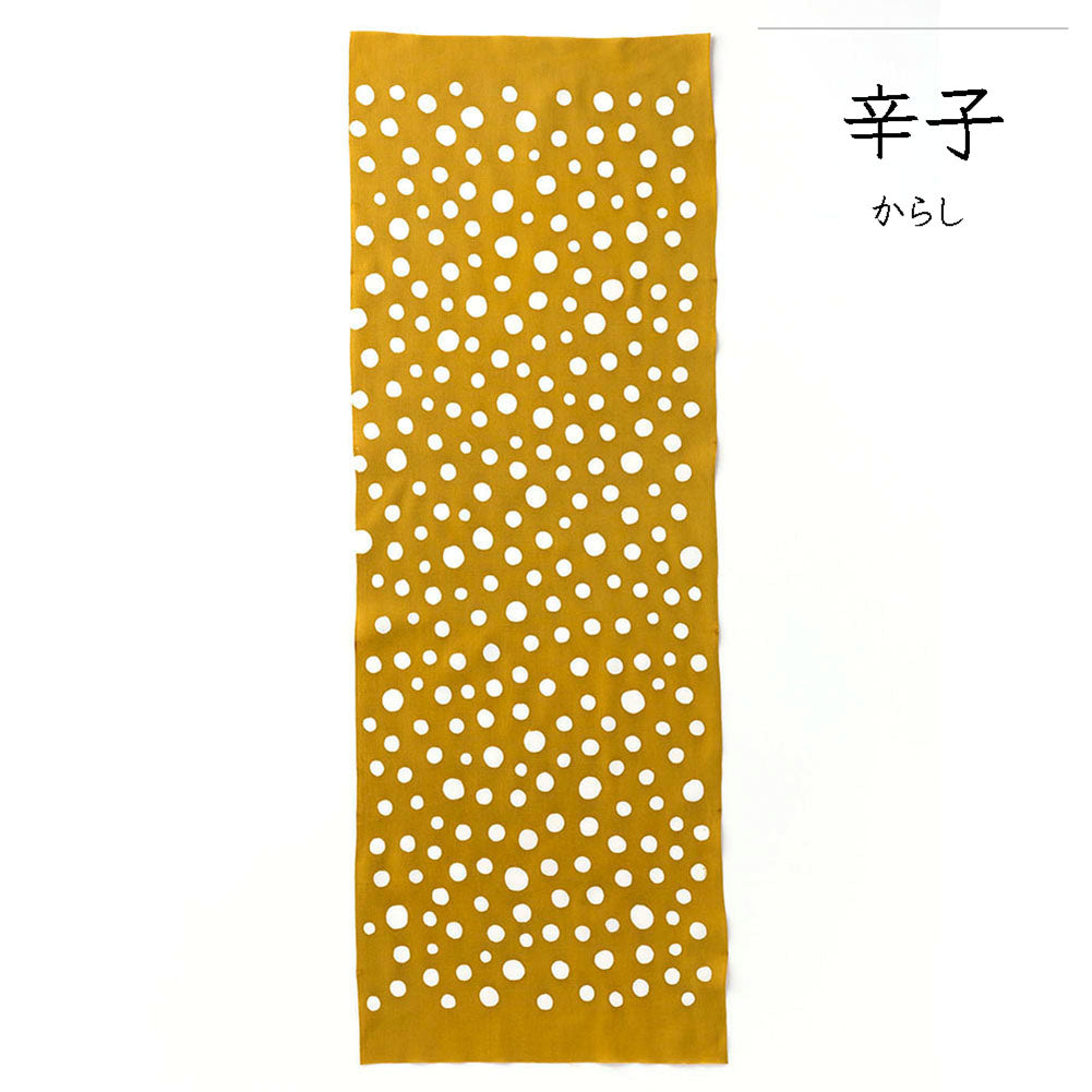 型染めの手ぬぐい＜水玉・中＞｜山内武志さん（山内染色工房／アトリエぬいや）【ネコポス対応可】