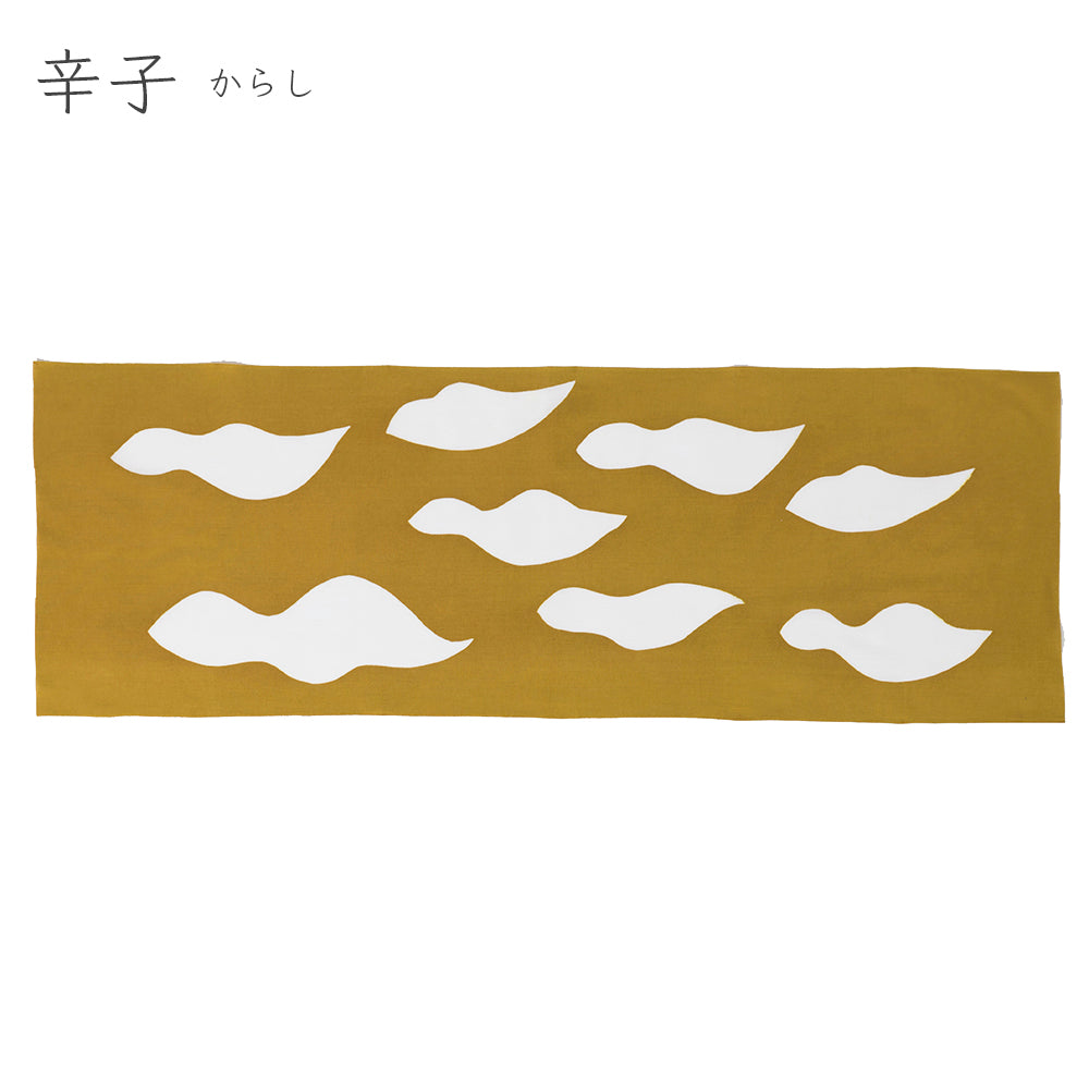 型染めの手ぬぐい ＜とりくも＞ ｜山内武志さん（山内染色工房・アトリエぬいや）【ネコポス対応可】