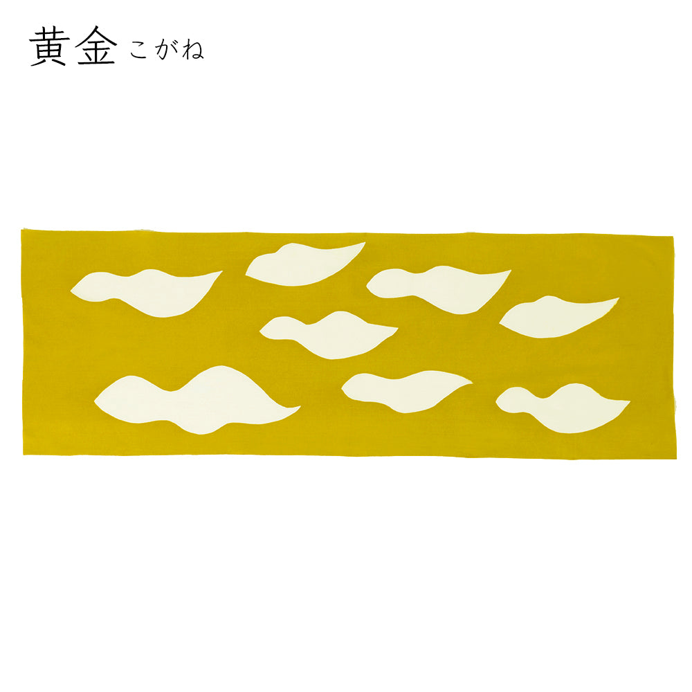 型染めの手ぬぐい ＜とりくも＞ ｜山内武志さん（山内染色工房・アトリエぬいや）【ネコポス対応可】