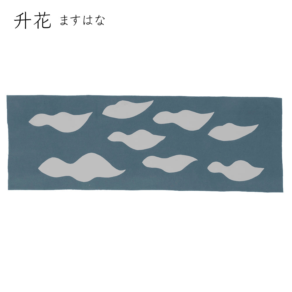 型染めの手ぬぐい ＜とりくも＞ ｜山内武志さん（山内染色工房・アトリエぬいや）【ネコポス対応可】