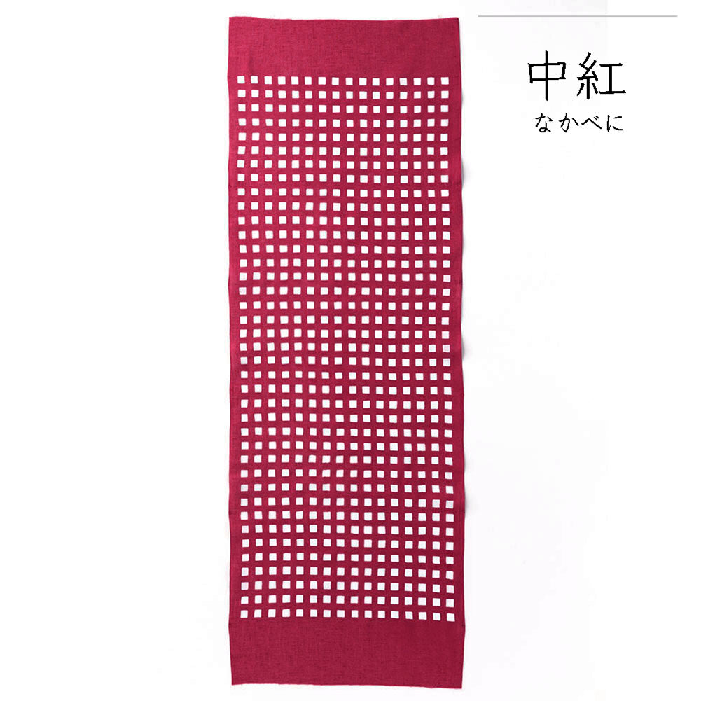 型染めの手ぬぐい＜格子＞｜ 作り手 山内武志さん（山内染色工房／アトリエぬいや）【ネコポス対応可】