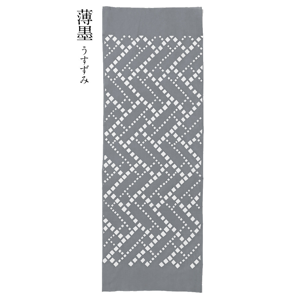 型染めの手ぬぐい ＜籠目（かごめ）・モザイク＞ ｜山内武志さん（山内染色工房・アトリエぬいや）【ネコポス対応可】