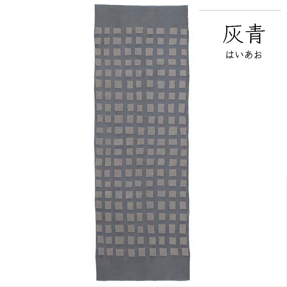 型染めの手ぬぐい  ＜窓文（窓格子）＞｜ 山内武志さん（山内染色工房・アトリエぬいや）【ネコポス対応可】
