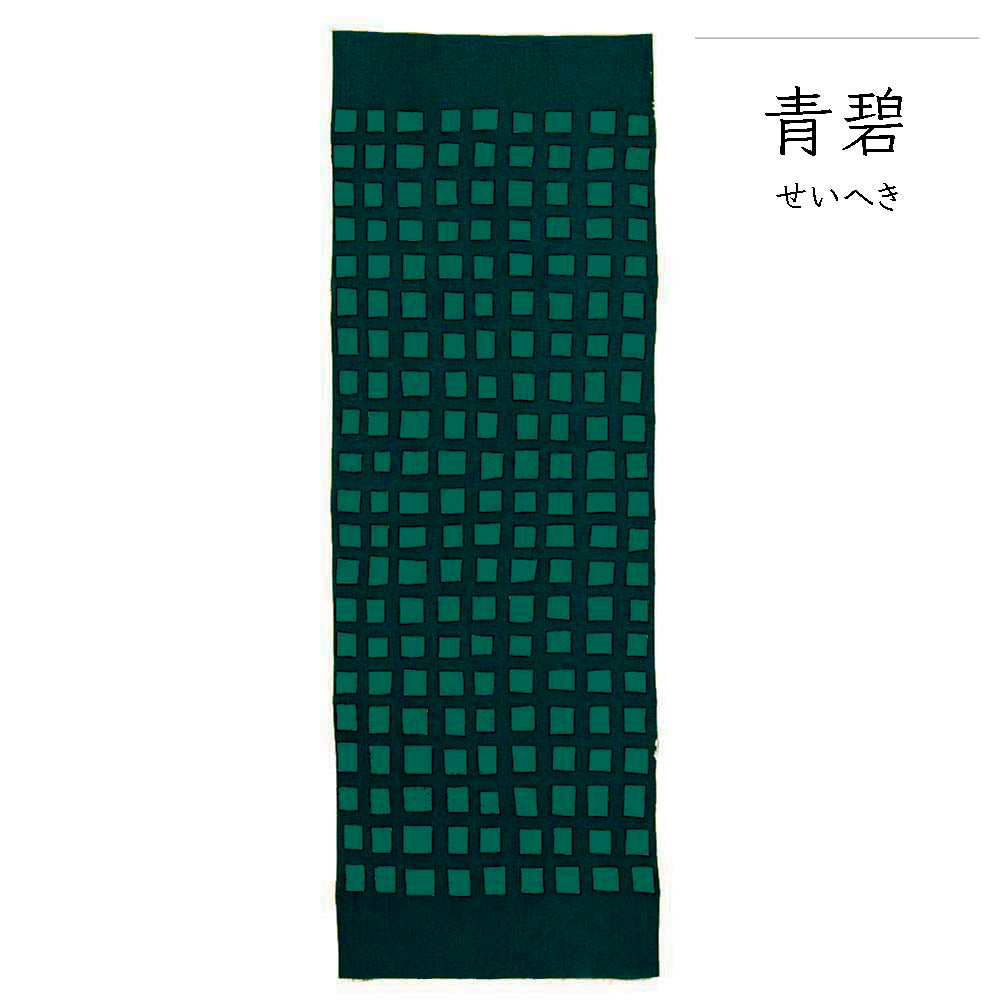型染めの手ぬぐい  ＜窓文（窓格子）＞｜ 山内武志さん（山内染色工房・アトリエぬいや）【ネコポス対応可】
