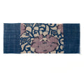 期間限定【麻・ロング（広幅）】藍染めの卓布＜牡丹唐草＞ 藍に藤 小房｜山内武志さん（山内染色工房／アトリエぬいや）