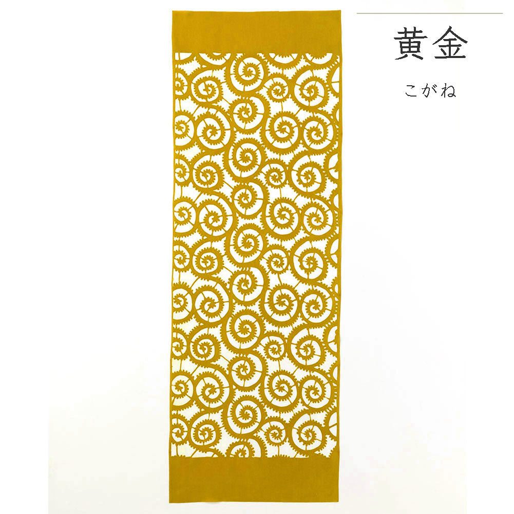 型染めの手ぬぐい ＜蛸唐草（たこからくさ）＞ ｜山内武志さん（山内染色工房・アトリエぬいや）【ネコポス対応可】