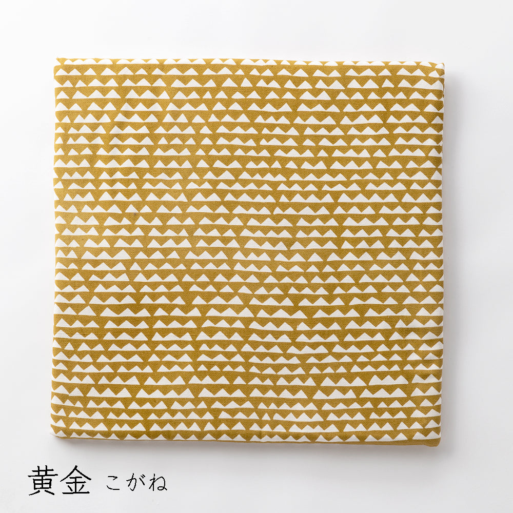 【大】型染めの椅子敷き＜山々＞綿平織（グログラン）｜山内武志さん（山内染色工房／アトリエぬいや） 静岡県浜松市 チェアマット