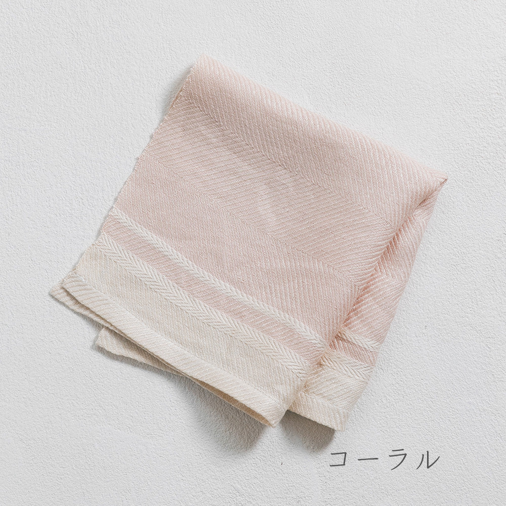 LINE：TH リネス バイカラーリネン100％キッチンクロス｜工房織座 CUON:E（クオンイー）