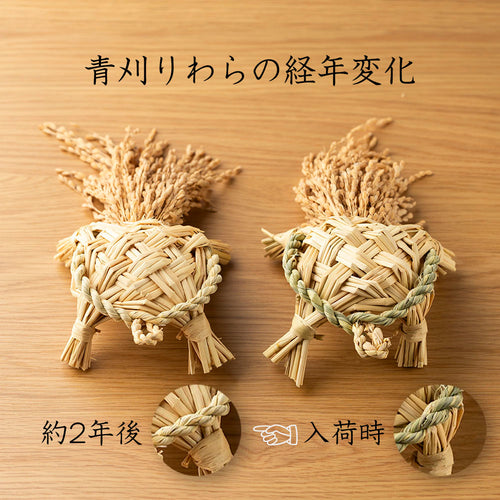 【ご予約】南信州の藁細工 しめ飾り・お正月飾り・厄除け  ＜萬亀（ばんき）＞｜長野県　藁細工 わら細工 手しごと 手仕事 縁起もの お正月飾り　鶴は千年 縁起もの