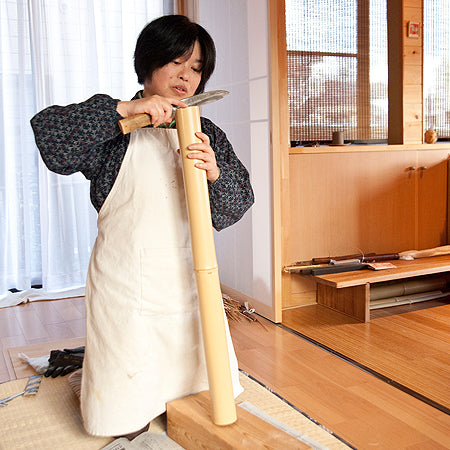 白竹のくずし亀甲編みバッグ（大・小）｜竹千代工房 小林 真弓さん